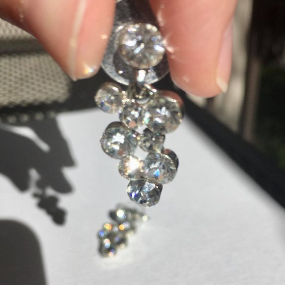 Diamond Cascade Earrings - Picture 3 of 3